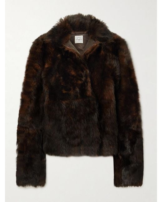 Totême Black Shearling Jacket
