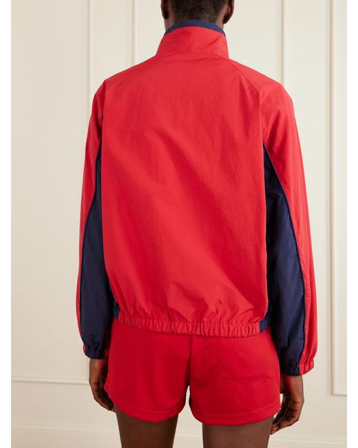 Sporty & Rich Logo-Embroidered Shell Jacket