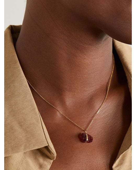 JIA JIA Multicolor Net Sustain Birthstone 14-Karat-Stone Necklace