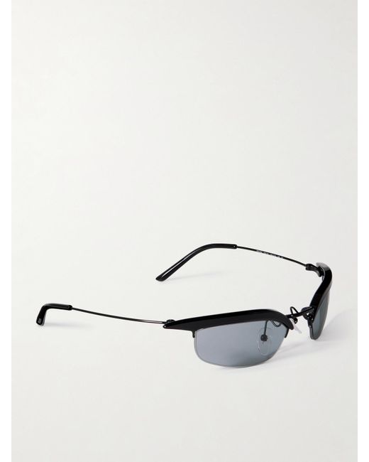 Prada Metallic D-Frame Acetate And Metal Sunglasses