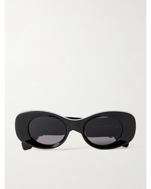 Loewe Black Anagram Oversized Cat-Eye Acetate Sunglasses