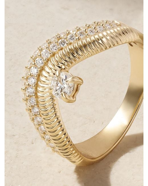 STONE AND STRAND Natural Anjelica 14-Karat Diamond Ring