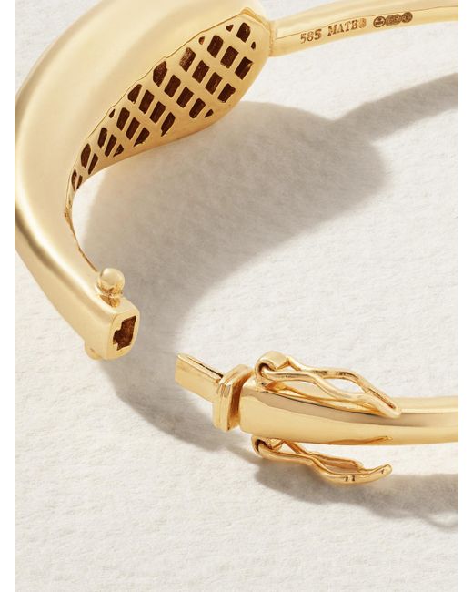 Mateo Natural Droplet 14-Karat Diamond Bracelet