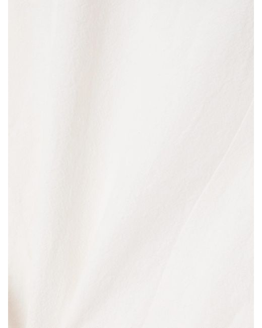 Emporio Sirenuse White Daria Embroidered Linen-Blend Vest