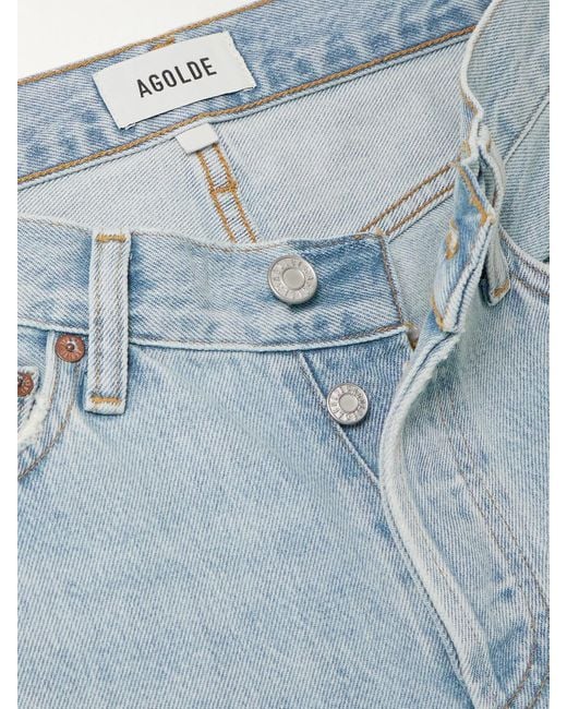 Agolde Blue Kelly High-Rise Straight-Leg Jeans