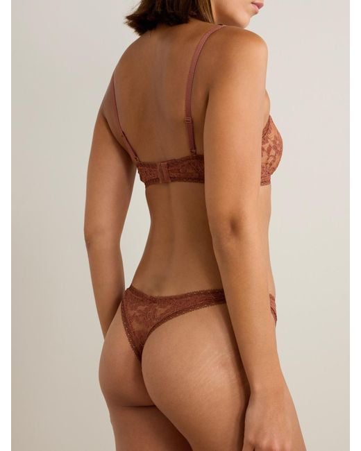 Eres Natural Marguerite Prairie Stretch-Corded Lace Briefs