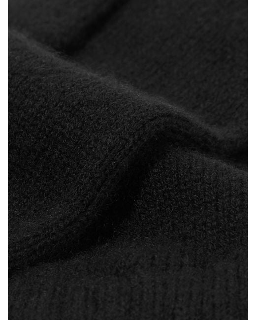 Johnstons Black Cashmere Gloves