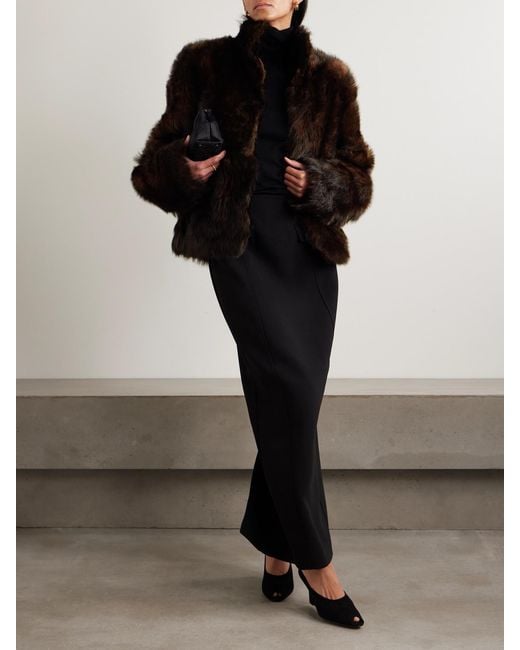 Totême Black Shearling Jacket