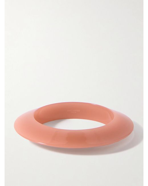 Saint Laurent Pink Armreif Aus Harz