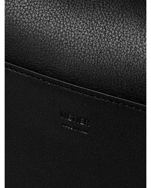 Metier Black Incognito Cabas Large Leather Tote
