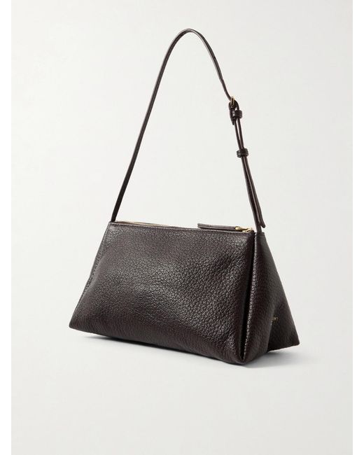 Calvin Klein Black Aurelis Textured-Leather Shoulder Bag