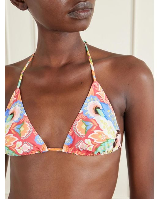 Etro Multicolor Paisley-Print Bikini