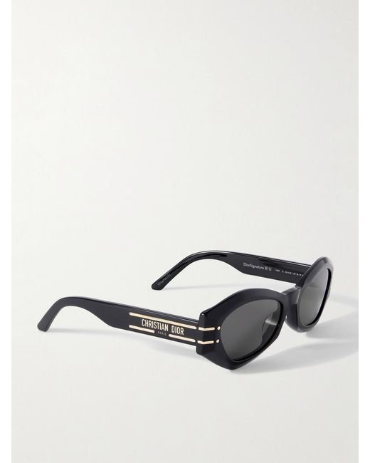 Dior Black Diorsignature B1U Cat-Eye Acetate Sunglasses