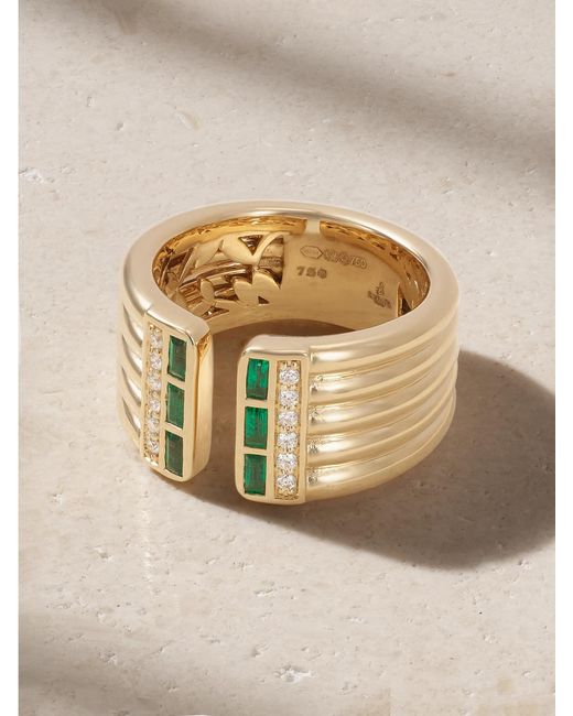 Sorellina Natural Alba 18-Karat, Diamond And Emerald Ring