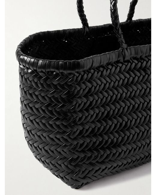 Dragon Diffusion Black Bamboo Triple Jump Kleine Tote Aus Geflochtenem Leder