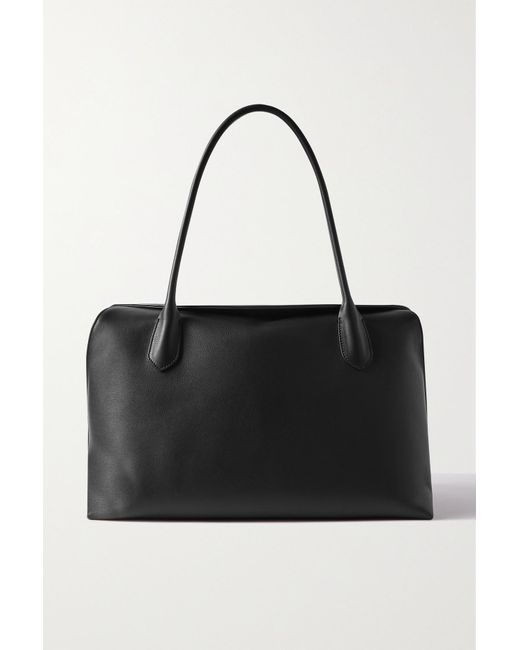 The Row Gabriel Leather Tote in Black | Lyst