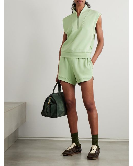 Varley Green Ollie Shorts Aus Doublesoft-Material