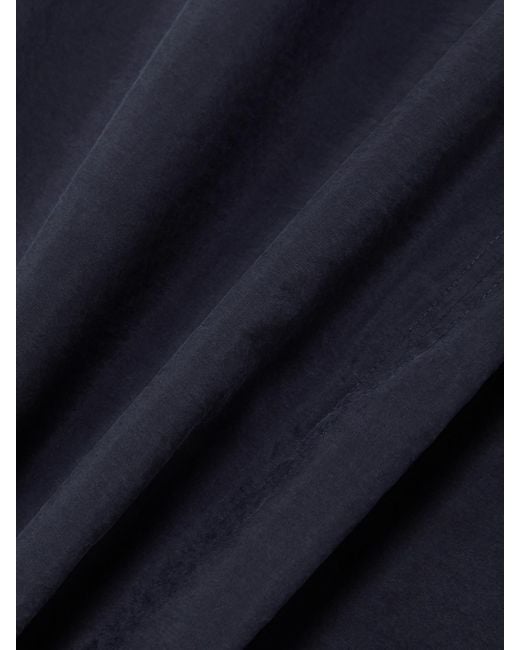 Totême  Blue Parachute Silk-Blend Maxi Skirt