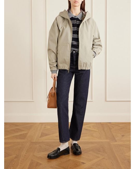 Aimé Leon Dore Natural Hooded Reversible Checked Shell Jacket