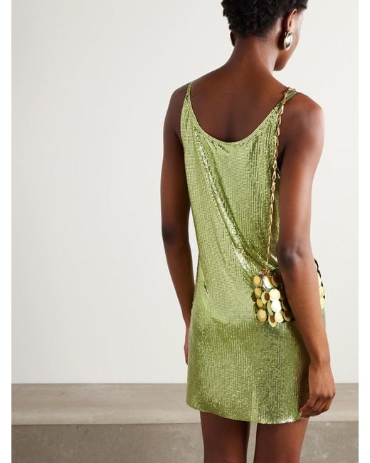 Rabanne Green Chainmail Mini Dress