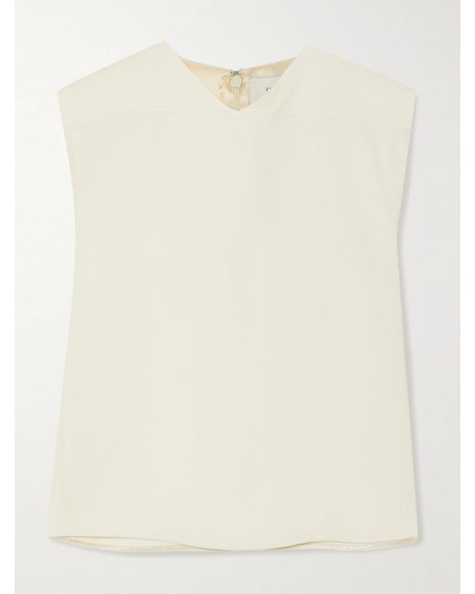 Loulou de Saison Natural Daika Cropped Twill Tank