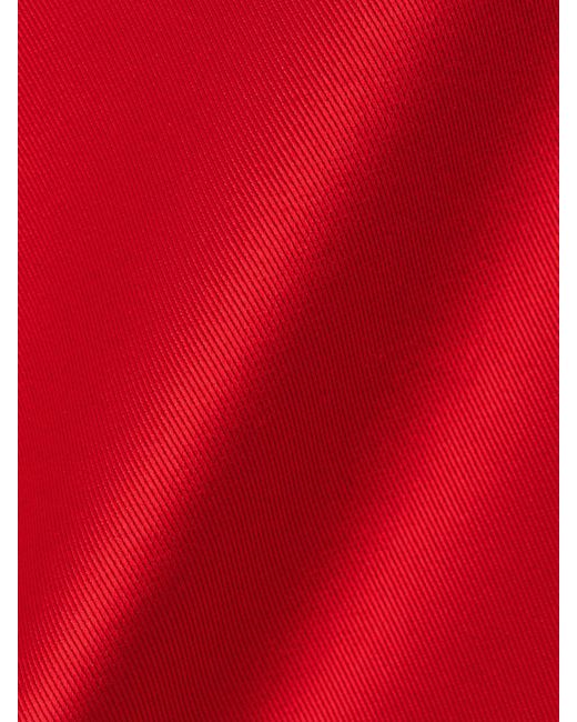 Givenchy Red Silk-Gabardine Mini Skirt