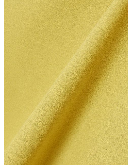 Gucci Yellow Crepe Midi Skirt