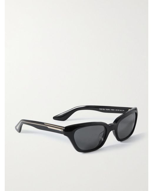 Oliver Peoples Black Khaite 1983C Cat-Eye Acetate And-Tone Sunglasses