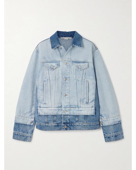 Stella McCartney Blue Jeansjacke Aus Bio-Denim