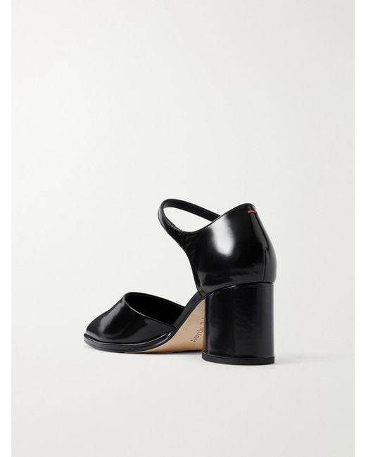Aeyde Black Rana 65 Patent-Leather Pumps