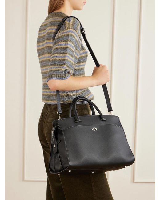 Metier Black Private Eye Textured-Leather Shoulder Bag