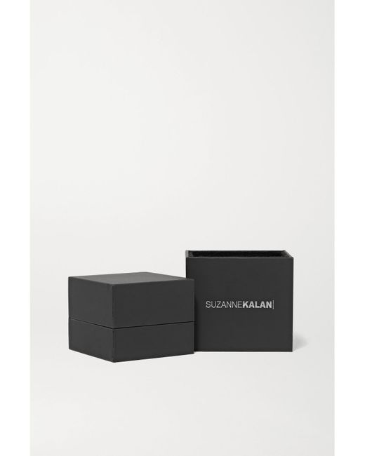 Suzanne Kalan White Shimmer Ohrringe Aus 18 Karat Weißgold Mit Diamanten