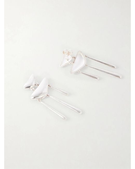 Loren Stewart Natural Cousteau Chandelier Sterling Drop Earrings