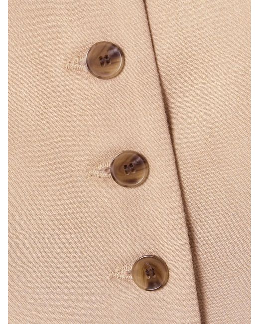 Heirlome Natural Danielle Cropped Silk Top