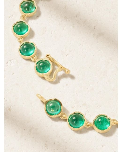 Irene Neuwirth Green 18-Karat Emerald Bracelet