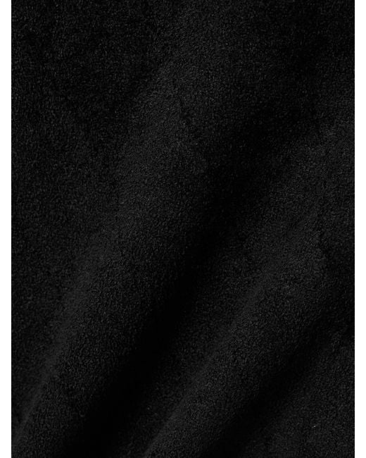 Proenza Schouler Black Pointelle-Knit Chenille Midi Dress