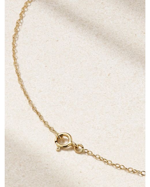 Yvonne Léon Natural Minaudière Coeur 9- And 18-Karat, Agate And Diamond Necklace