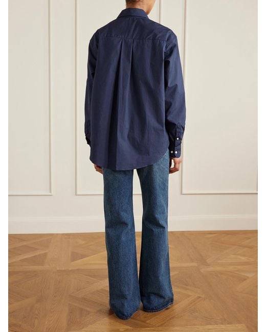 Comme Si Blue Cotton-Poplin Shirt