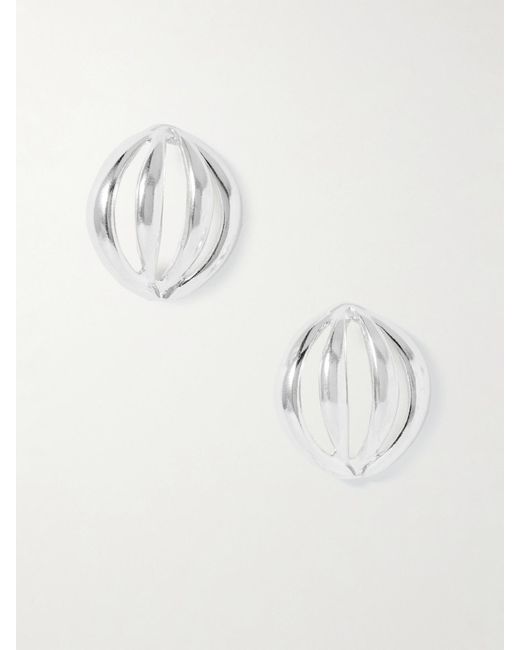 YSSO Natural Flower Bud Medium Ohrringe Aus Sterlingsilber