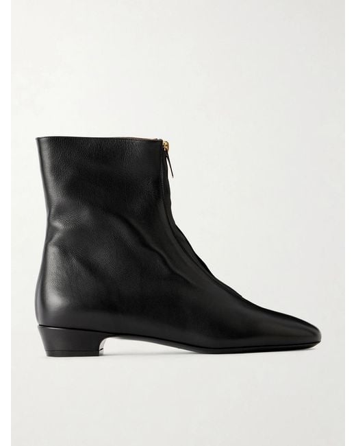 Herbert Levine Black Easy Does It 25 Leather Ankle Boots