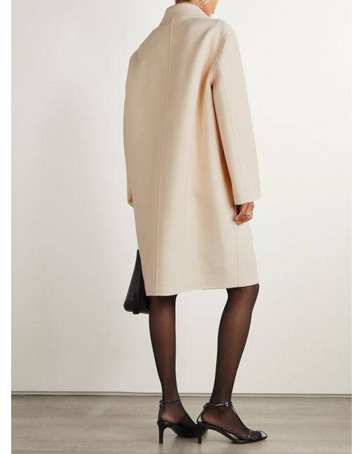 Jil Sander Natural Mantel Aus Wollfilz