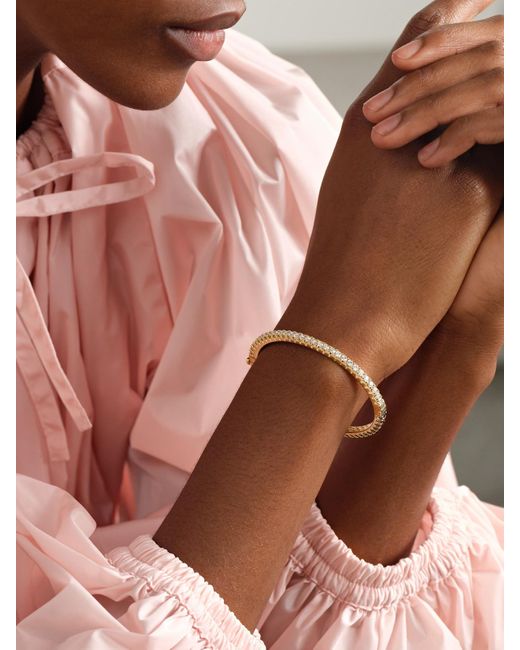Sydney Evan Natural 14-Karat Diamond Bangle