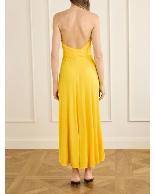 Alaïa Yellow Backless Dress