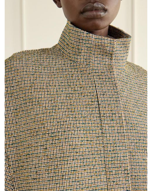 Dries Van Noten Brown Checked Bouclé Jacket