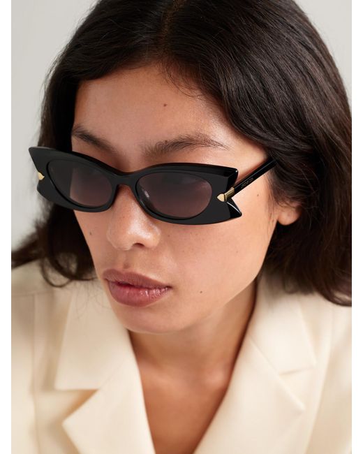 Dior Diorbutterfly S2I Cat-Eye Acetate Sunglasses in Black | Lyst