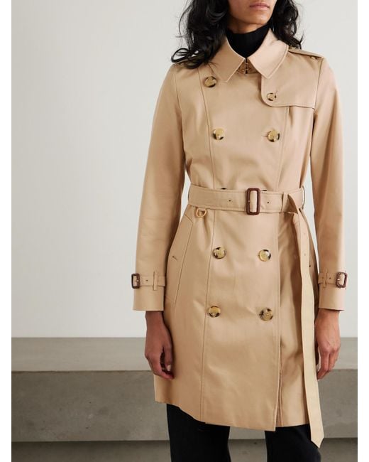 Burberry Natural Chelsea Trenchcoat Aus Baumwollgabardine