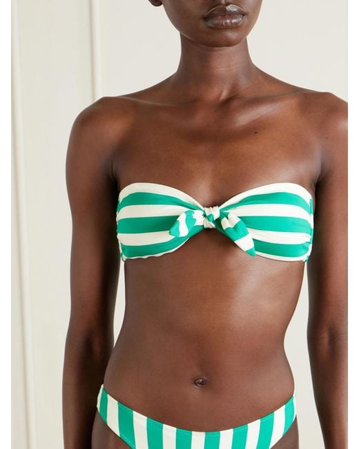 Lemlem Green Striped Bikini