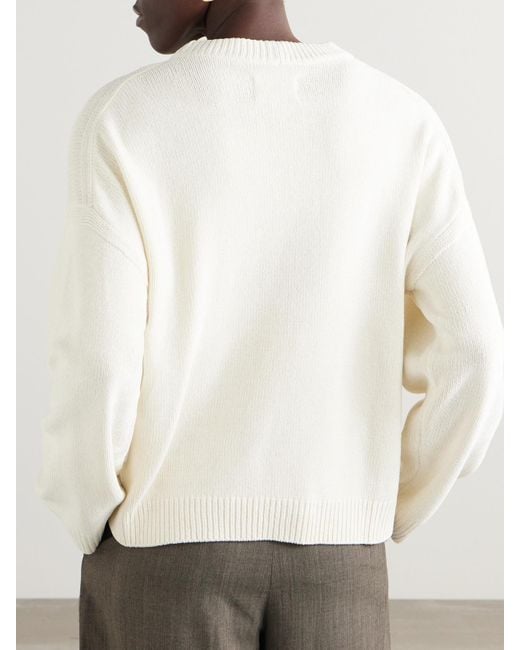 Loulou de Saison Natural Rava Pullover Aus Seiden-Chenille