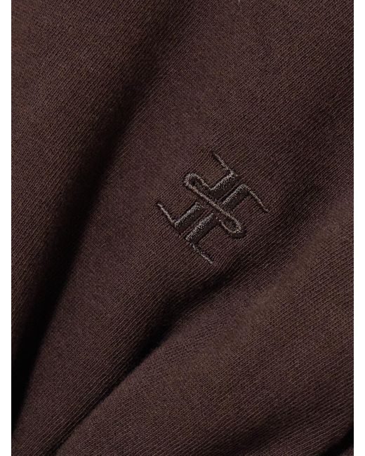 ÉTERNE Brown Sonny Hoodie Aus Baumwoll-Jersey Mit Logostickerei