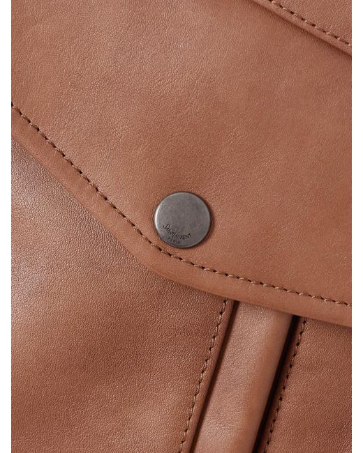Saint Laurent Brown Bomber Jacket